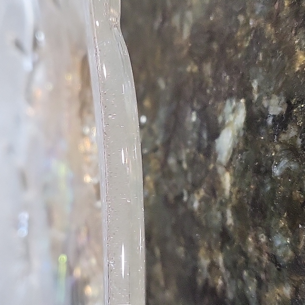 Vintage Royal Rose Iridescent Frosted 15 inch Glass Dish. - Picture 5 of 5